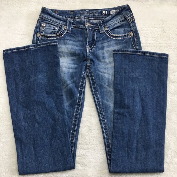 Miss Me Classic Bootcut Denim Jeans Size 28 x 32.5" - Picture 11 of 16